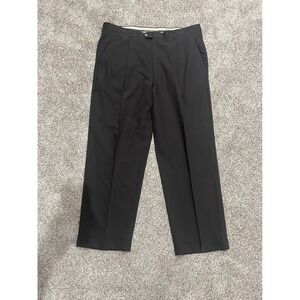 Zignone Biella Italy Mens 38 Wool Pleated Cuffed Dress Pants Brown Made in Italy